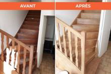 Notre zone d'activité pour ce service Rénovation d'un escalier en bois avec ponçage des contremarches et vitrification à