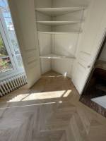 Notre zone d'activité pour ce service Changement de parquet à bâtons rompus avec finition huilée pour une ambiance chaleureuse à